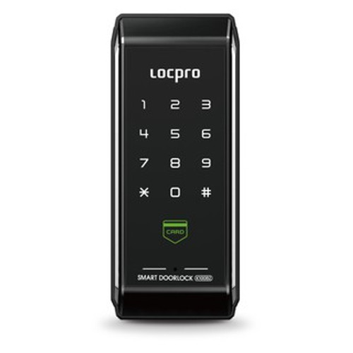 LocPro K100 Rim Lock - RF Card/ Password Digital Door Lock - Selffix Singapore