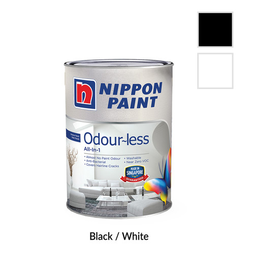 Nippon Paint Odourless All-in-1 (Black or White)