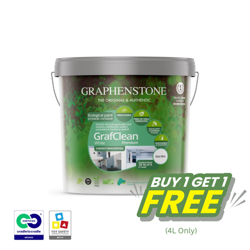 Graphenstone GrafClean Premium (White) #PaintDifferent - Selffix Singapore