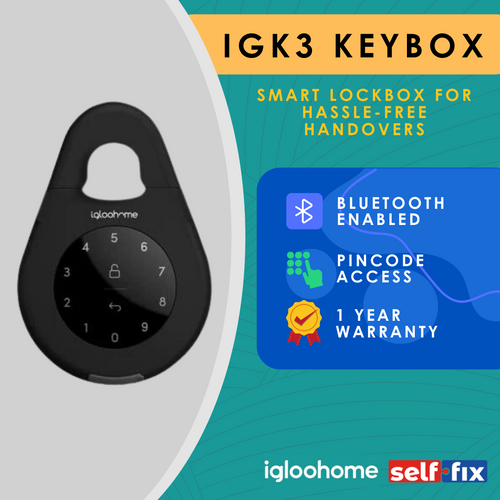 IglooHome IGK3 Smart Keybox 3 - Selffix Singapore