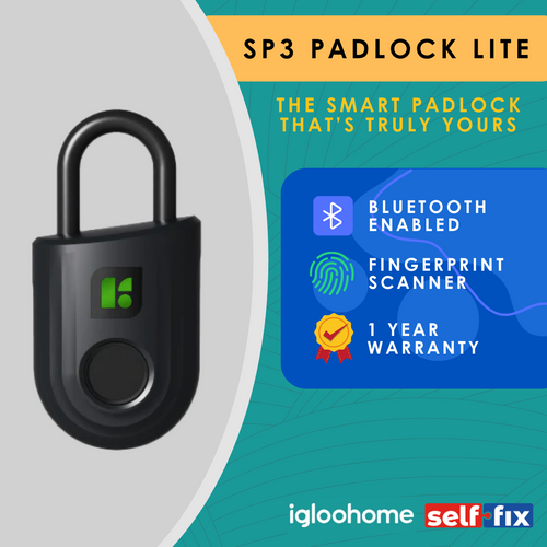 IglooHome SP3 Smart Padlock Lite - Selffix DIY