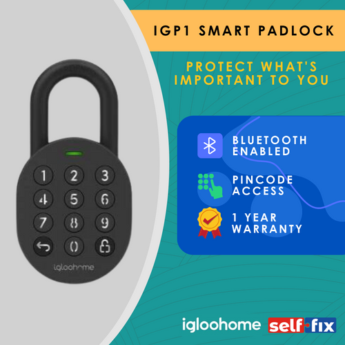 IglooHome IGP1 Smart Padlock - Selffix Singapore