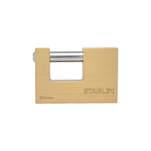 Stanley 90Mm Brass Rectangular Padlock - Selffix Singapore